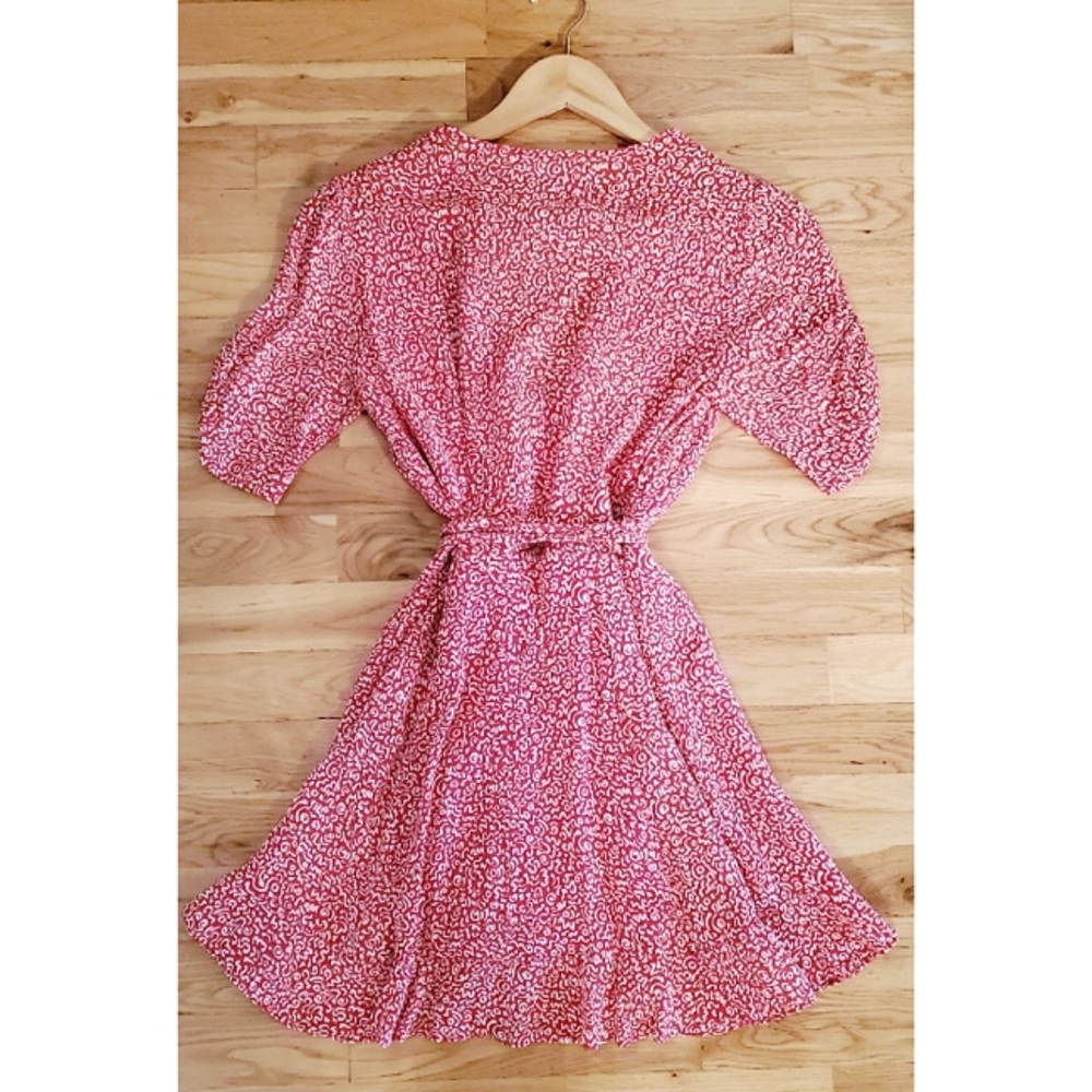 Reformation Monica Dress Red Scribble Size Small - Picture 10 of 13